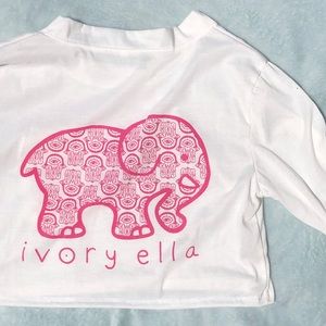 Ivory Ella Cropped Long Sleeve
